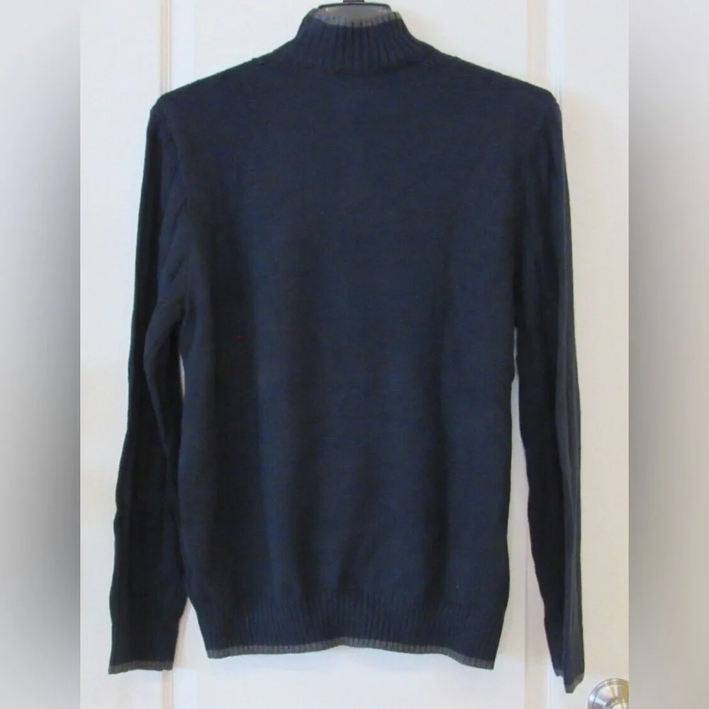 Geoffrey Beene | Blue High Mock Neck SweaTer Size XL